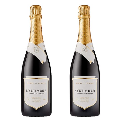 Nyetimber Blanc de Blancs English Sparkling 75cl Duo Gift Set